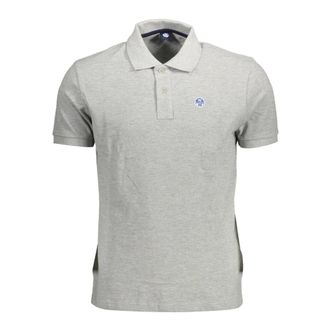 North Sails Polo Shirts, male, Gray, Size: 2XL Short Sleeve Polo Shirt Grey