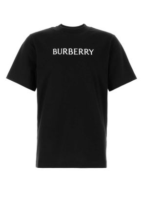 Burberry Black Cotton T Shirt
