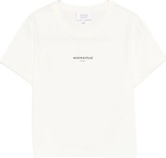 Maison Kitsun&eacute; T-Shirts - Dames - T-shirts - Beige - L - Tops