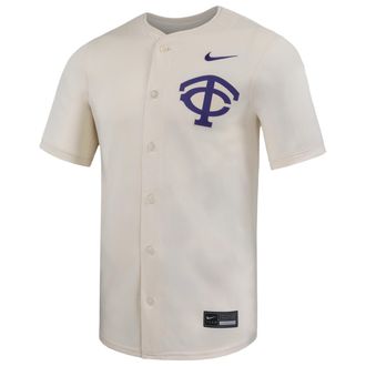 Nike TCU Big Kids Nike Dri-FIT College Limited Baseball Jersey in Brown | P33621J611TCUN-TCU