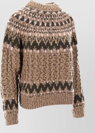 Moncler high neck chunky knit grenoble jumper