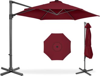 Best Choice Products 10ft 360&deg; Rotating Cantilever Offset Hanging Patio Umbrella