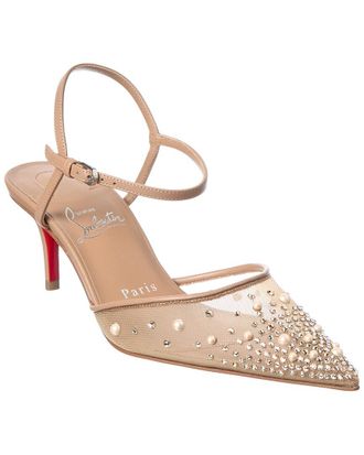 Christian Louboutin Miss Z 60 Mesh & Leather Pump