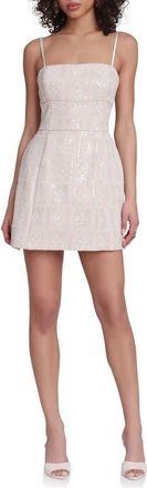 Avec Les Filles Floral Sequin Minidress in Cream at Nordstrom, Size 10