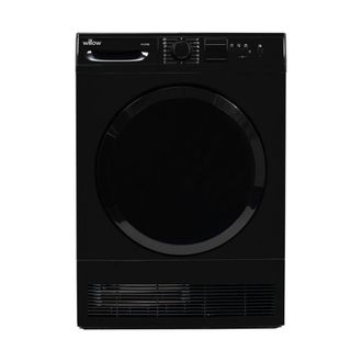 Willow Black 8kg Freestanding Condenser Dryer