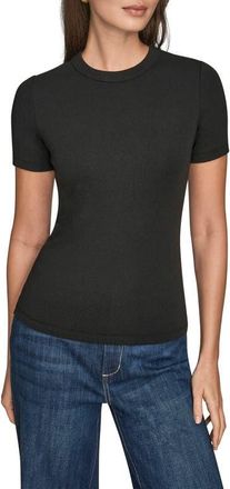 DKNY Crewneck Top in Black at Nordstrom, Size X-Small