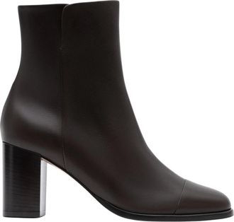 Parall&egrave;le Rimini Enkellaars - Dames - Laarzen met Hak - Bruin - 37 EU - Leer - Schoenen
