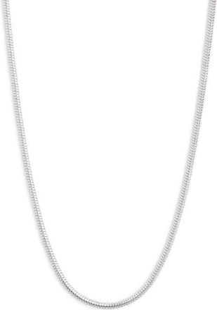 Nordstrom 20-Inch Round Snake Chain Necklace in Silver at Nordstrom