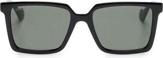Gucci square-frame sunglasses - unisex - Acetate - 55 - Black
