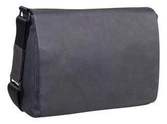Leonhard Heyden cross body bag laptop bag with laptop compartment Den Haag Messenger Bag Grau dark grey