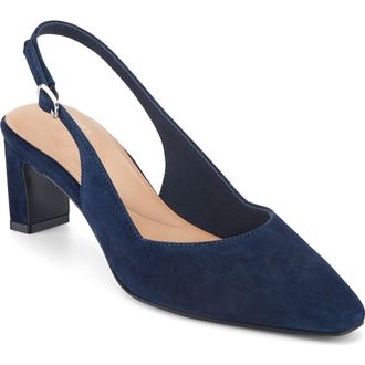 Rockport Mayla Total Motion Slingback Pump in Dark Blue at Nordstrom, Size 7.5