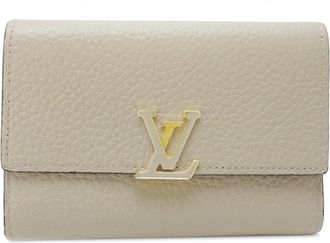 Louis Vuitton Taurillon Galle Gray Wallet (Bi-Fold) (Pre-Owned)