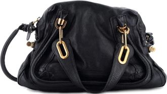 Chlo&eacute; Paraty Top Handle Bag Leather Medium satchel - Zwart
