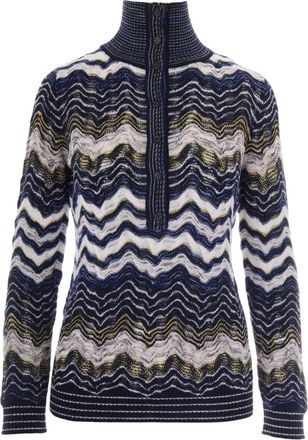 Missoni Lange Mouw Mock Neck - Dames - Coltruien - Veelkleurig - 2XS - Truien & Vesten