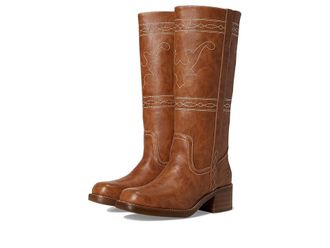 Frye and Co. Miranda Bridle Stitch Cowboy Womens Boots Caramel : 5.5 M