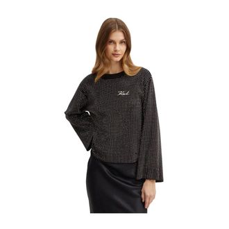 Karl Lagerfeld Donna, Maglie, Nero, M, new