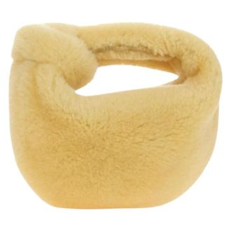 Bottega Veneta Pre-owned Vintage Bontjas Mini Handtas - Dames - Pre-owned - Geel - Maat: ONE Size