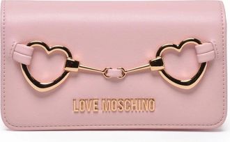 Love Moschino Small Shoulder Bag With Gold-Tone Heart Hardware