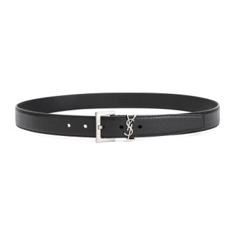 Saint Laurent Belts Black
