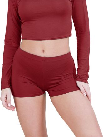 Janisramone Chic Mini Shorts for Women UK, Stretchable Hot Pants for Club, Dance, Gym & Cycling Running Shorts Womens Perfect for Summer Fashion Fitted Athletic S