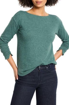 Nic+Zoe Everyday Easy Cozy Knit Top in Dark Pine at Nordstrom, Size Xx-Large
