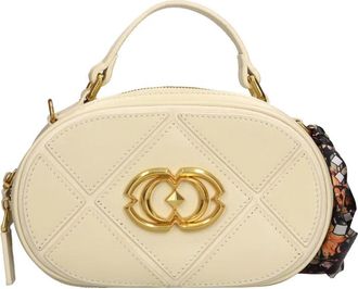 La Carrie Cnosso Oval Hand Bag - Dames - Handtassen - Beige - ONE Size - Leer - Tassen