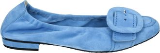 Kennel & Schmenger Lichtblauwe Su&egrave;de Ballerina Schoenen - Dames - Ballerinas - Blauw - 40 EU - Su&egrave;de - Schoenen