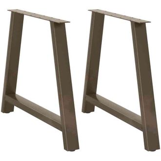 vidaXL Vidaxl - Patas Para Mesa De Comedor En Forma De A (2 Unidades, 90 X 72-73 Cm, Acero)
