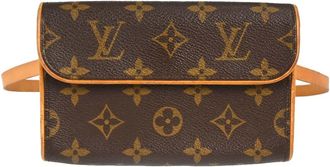 Louis Vuitton Florentine Waist Monogram Canvas Brown Canvas Handbag (Pre-Owned)