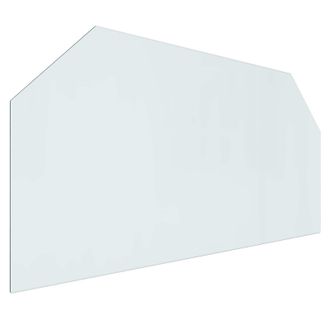 vidaXL Placa De Vidrio Para Chimenea Transparente 120 X 60 Cm Cristal Vidaxl
