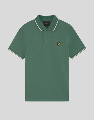 Lyle & Scott Lyle And Scott Mens Tipped Polo Shirt - Green - Size: 46/Regular