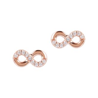 Autentica Infinity Symbol Stud Earrings