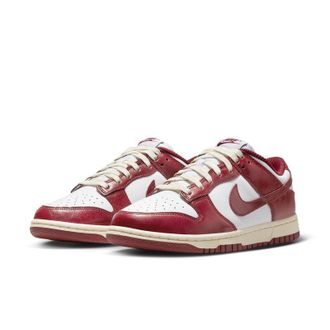 Nike WOMENS NIKE DUNK LOW PREMIUM-WHITE/TEAM RED/COCONUT MILK-FJ4555-100