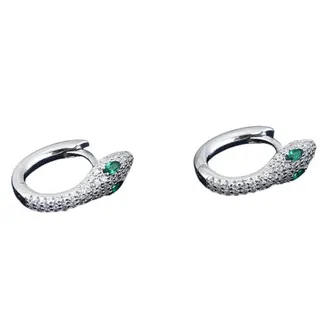 APM Monaco Kaa Sterling Silver Hoop Earrings