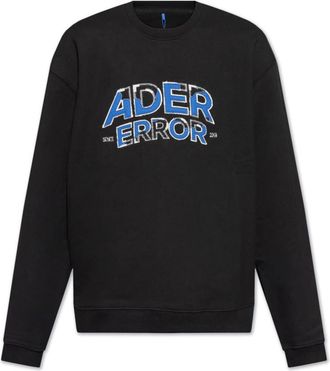 Ader Error Sweatshirt met logo - Heren - Sweatshirts - Zwart - M - Katoen - Hoodies & sweatvesten