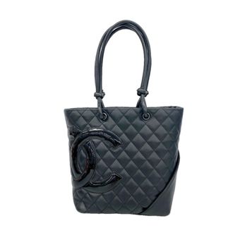 Chanel Black Leather Tote Bag (Pre-Owned)