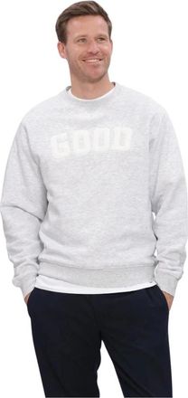 The Goodpeople Heren, Sweatshirts & Hoodies, Grijs, Maat: XL Leer