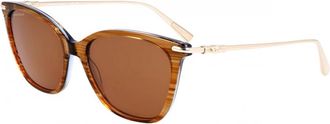 Longchamp Lo 757S Zonnebril - unisex - Zonnebrillen - Bruin - 55 MM - Accessoires