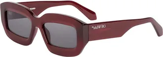 Off-white Ladies Black Square Sunglasses OERI138CHARLOTTE 2807