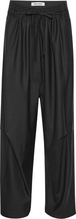 Henrik Vibskov Pantaloni dritti con coulisse - Nero