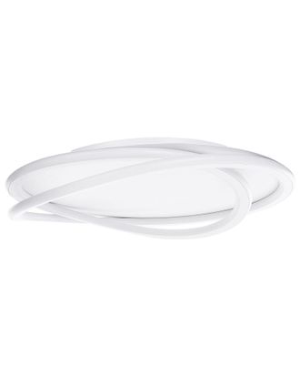 Beliani Lampada Da Soffitto A Parete Integrata Led Rotonda Bianco Gabrik