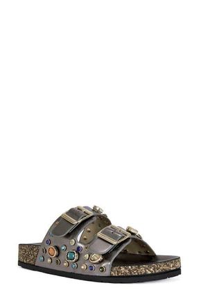 Azalea Wang Bayleaves Sandal in Pewter at Nordstrom, Size 7.5