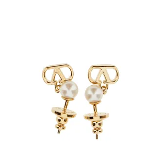 Valentino Garavani Vlogo Signature earring with pearl Woman One Size