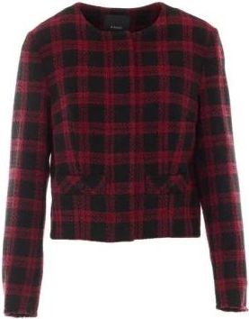 Pinko Geum Cropped Tweed Jas - Dames - Blazers - Veelkleurig - L - Tweed - Jassen