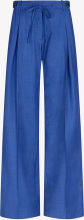 Serena Bute Wool Side Tab Jogger - Cobalt Blue