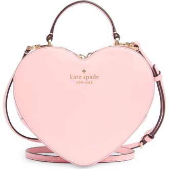 Kate Spade New York love shack heart crossbody bag in Tea Rose at Nordstrom Rack
