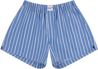 Axel Arigato striped cotton-blend shorts - Blue