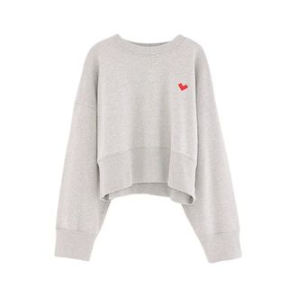 Bellerose Dames, Sweatshirts & Hoodies, Grijs, Maat: S/M Katoen