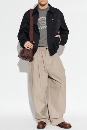 Marni T-shirt With Logo, Mens, Grey