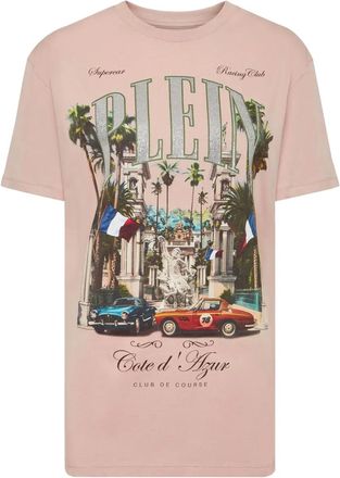 Philipp Plein T-shirt Sexy Pure Vintage Racing - Rosa